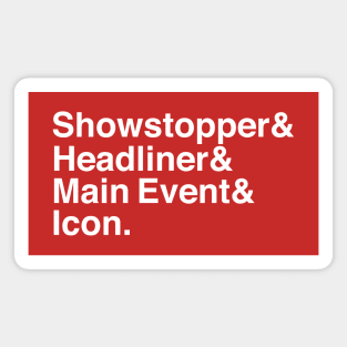 HBK Showstopper Helvetica Magnet